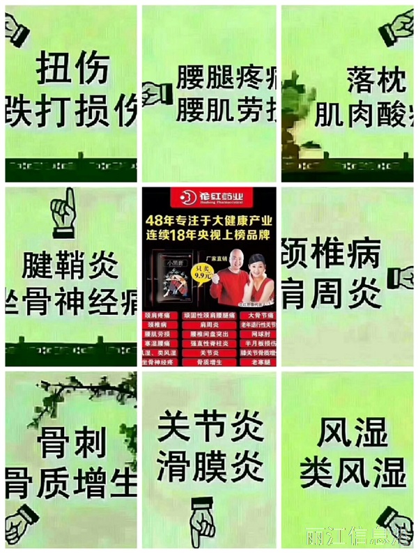         花紅小黑膏專治風濕骨病